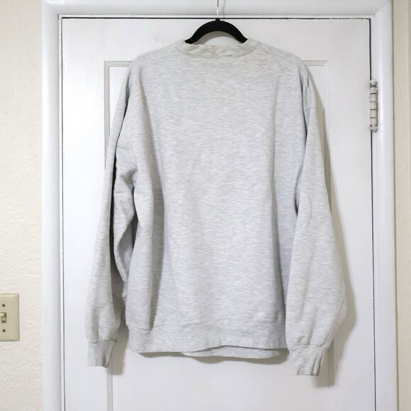Vintage Only Cotton Purdue Spellout Gray Crewneck Sweatshirt XL College Preppy - Picture 7 of 10